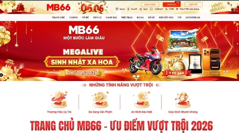 Tại sao trang chủ MB66 lại thu hút hàng triệu người chơi?